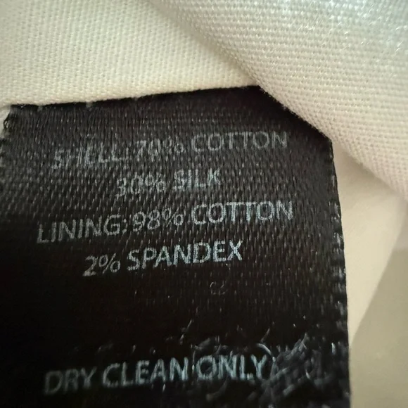 White House Black Market Blue and White Floral Bustier size 4 - Picture 8 of 9